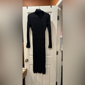 Revolve - 525 Cableknit Turtleneck Sweater Dress